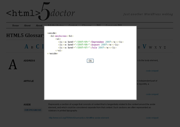 HTML5 Glossary | HTML5 Doctor