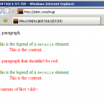 dd element styled in IE7